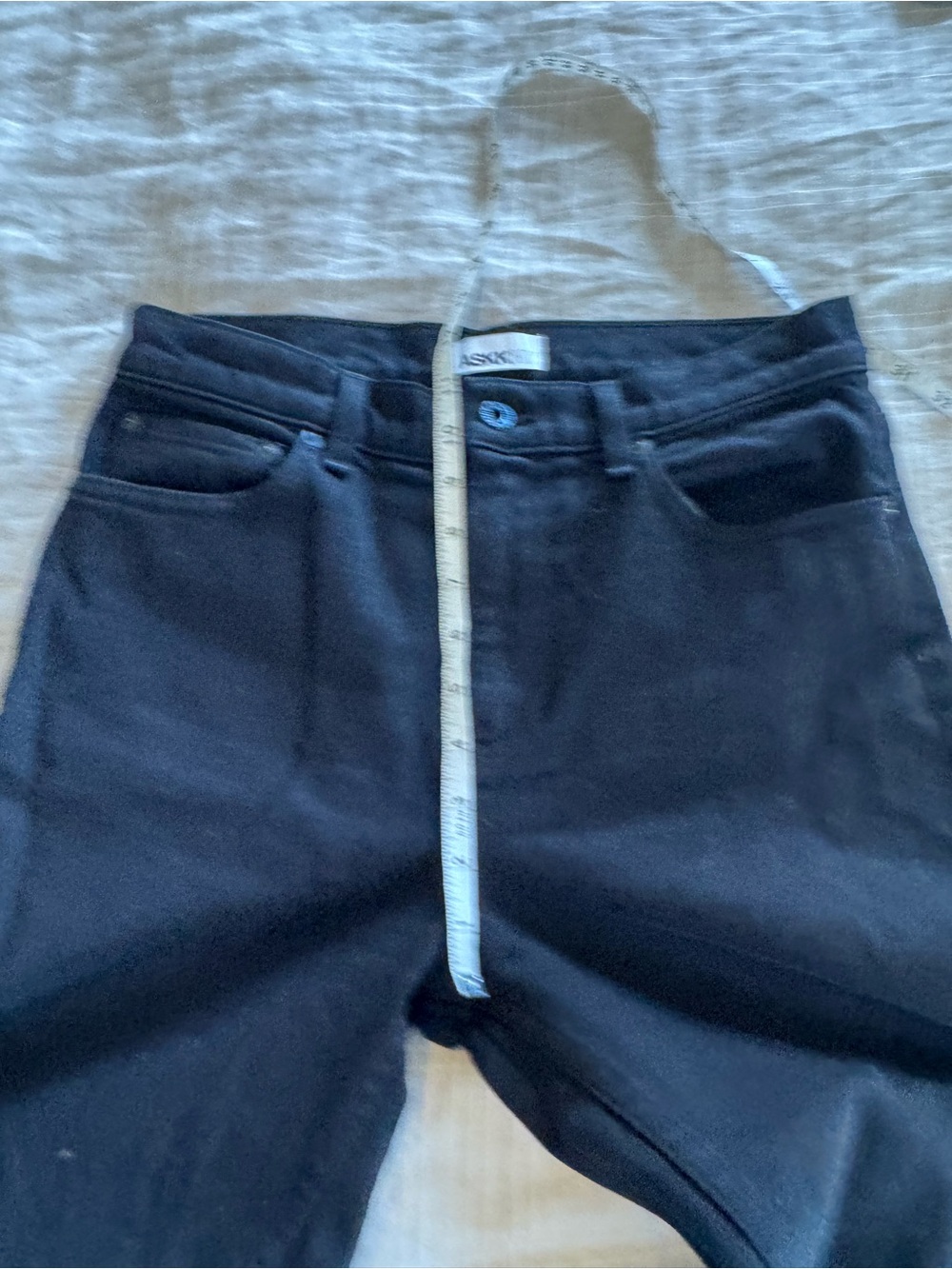 ASKK NY Crop Wide Leg Jeans Black - Picture 12 of 13